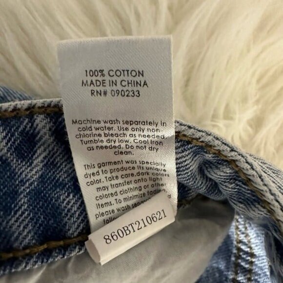 Pacsun Mom Jeans Pants Straight High Rise Light Denim Distressed Streetwear 27 - Picture 5 of 6